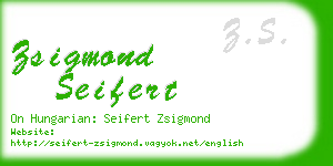 zsigmond seifert business card